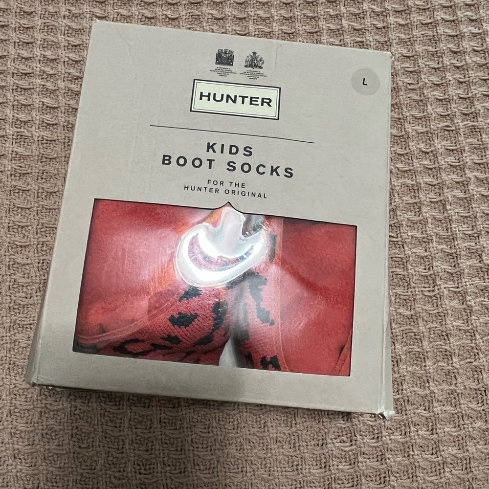 Hunter Kids Boot Socks - Red